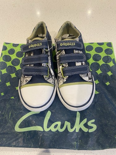 Clarks doodles navy canvas - doodles,