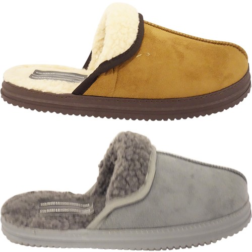 Warm slip slippers - warm, mens