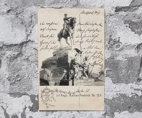 Postcard inf regt - regt., kaiser
