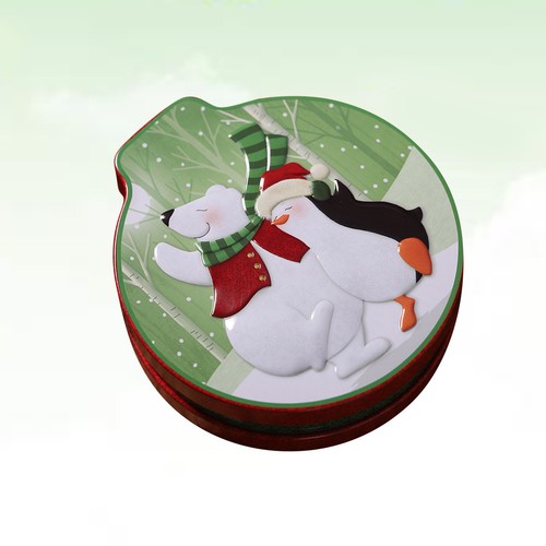Penguin biscuit tin tinplate - biscuit,
