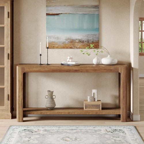 Wood console table - 63'',