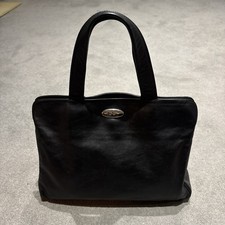 ENNY-ICONIC ITALIAN VINTAGE-LARGE SOFT LEATHER-GRAB BAG IN BLACK-VGC.