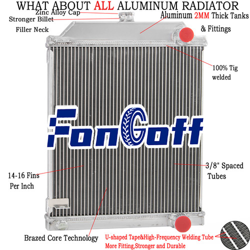 Row aluminium radiator for - 3,