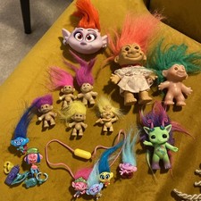 Troll Bundle incl Hair Pops Necklace Vintage Pencil Toppers Russ Assorted