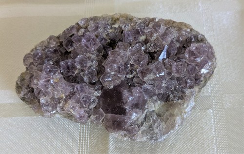Purple cube fluorite quartz - cube,