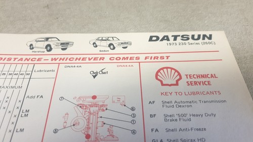 1973 datsun 260c shell - datsun,