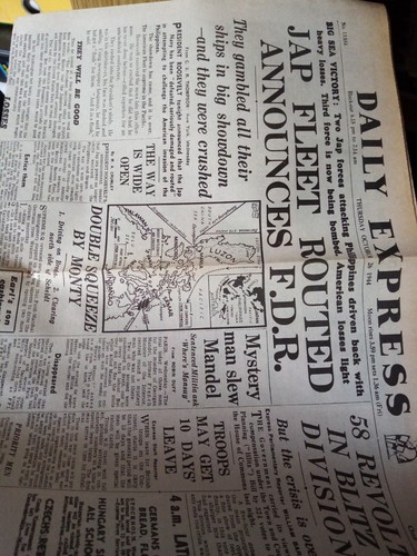 Reproduction ww2 daily express - daily,