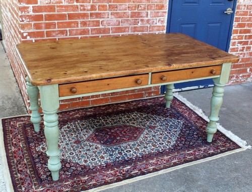 English antique pine - antique, desk