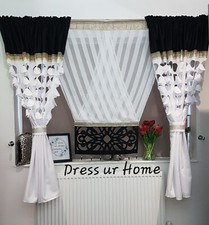 Net panel with curtains living