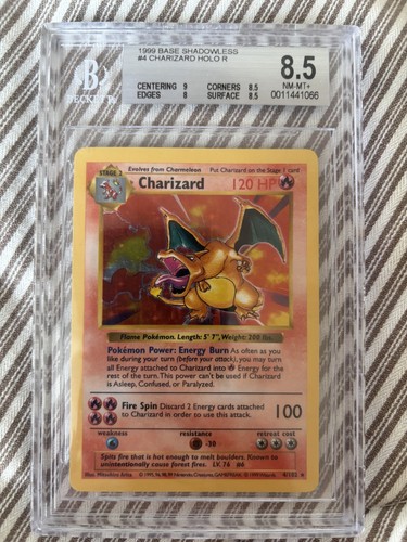 Shadowless charizard bgs 5 - charizard,