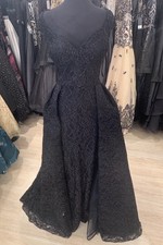 Lucci Lu Black Lace Ballgown