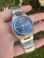 Vintage Seiko Bellmatic Blue