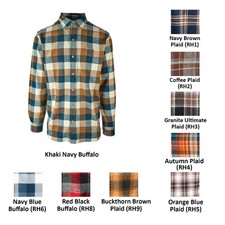 Redhead Men’s Plaid Shirt Ultimate Flannel Button Down L/S (S01 - S09)