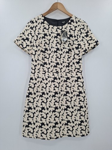 Oasis black cream jacquard - black,