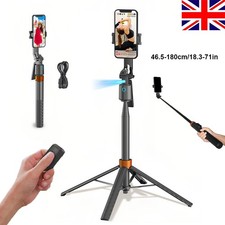 71" Phone Selfie Stick Tripod with Remote AI Auto Face Tracking 360° Rotation UK