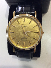 Limit men's gold plated dial
