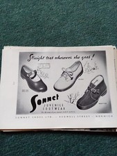 El112 Ephemera 1950s Advert Sonnet Juvenile Footwear Shoes Ltd 