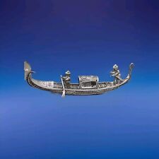 Antique/Vintage Unbranded Silver Filigree Decorative Miniature Gondola