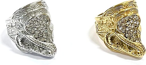 Saddle diamante ring - ring, real
