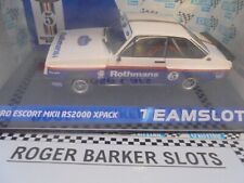 Team Slot ref SRE28 Ford Escort Mkll RS2000 "Rothmans"  L/E of 218/400  BNIB