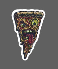 Pizza Slice Sticker Angry Face