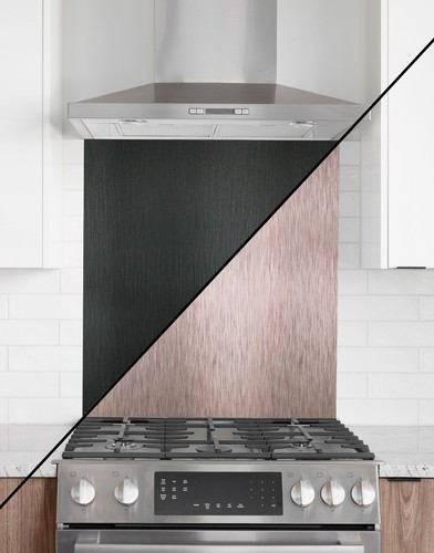 Kitchen splashback aluminium - kitchen,