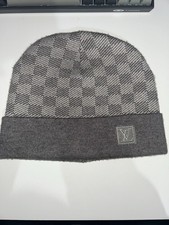 Louis Vuitton Petit Damier Beanie Gray -old Season Brand New With Tags 