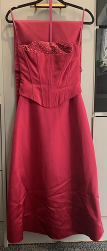 Bridesmaid dress burgundy calf - dress,