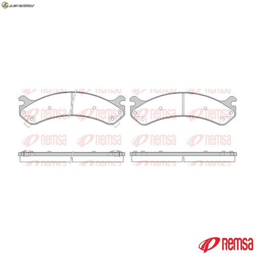 Brake pad set disc - set,
