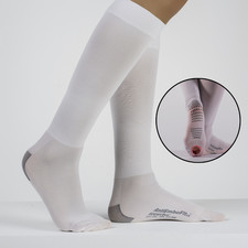 AntiEmboFit - Compression Open Toe Knee High Anti Embolism Stockings Grip Sole