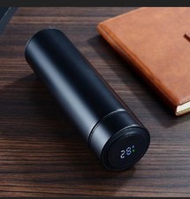Thermos Bottle – LED Temperature Display, Vacuum Flask ,Stainless Steel BLACK 