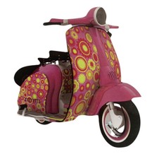Pink Flower Scooter Plaque -