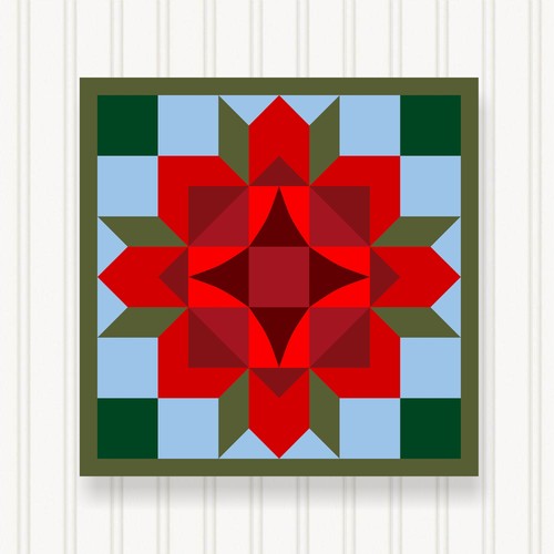 Barn quilt square - quilt, square,