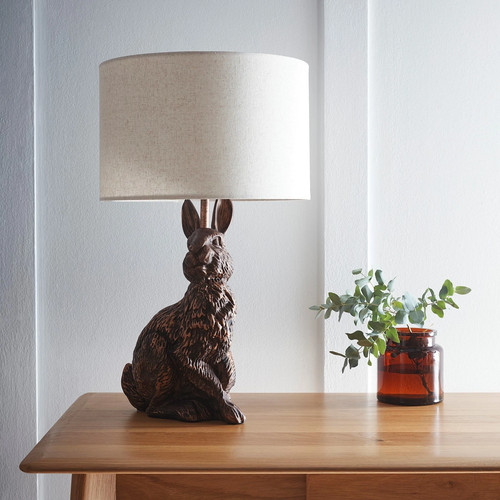 Bunny red copper resin table - copper,