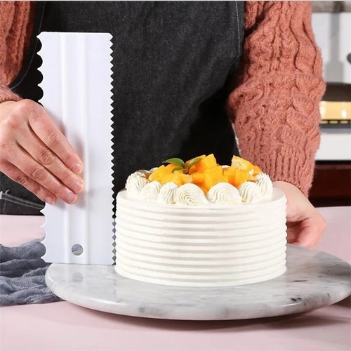 Cake scraper icing smoother - scraper,