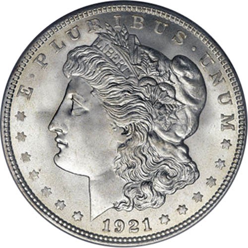 Morgan silver dollar - silver,