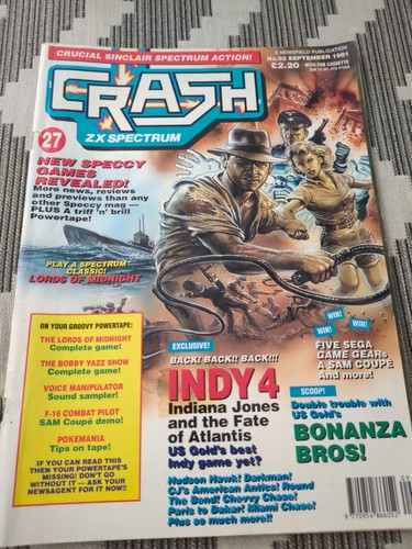 Crash magazine issue sept - 92,