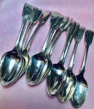 12x Antique Solid Silver