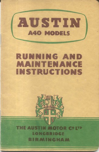 Austin a40 models somerset - austin,