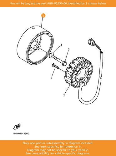 Yamaha rotor assy - rotor,