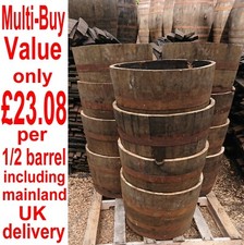 12 Half Oak Barrel Plant
