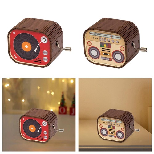 Wooden music box - wooden, size
