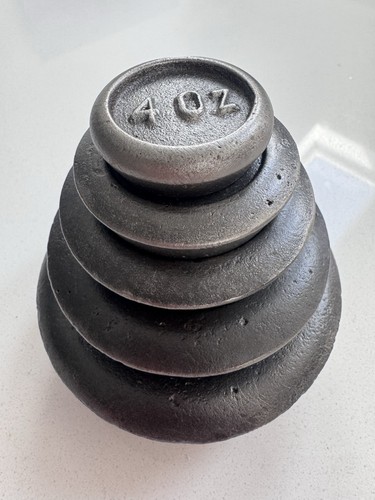 Cast iron scale weights - scale, 4lb