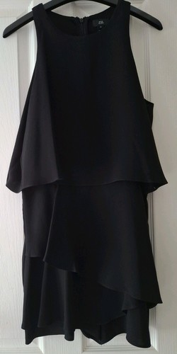 River island black playsuit - river,
