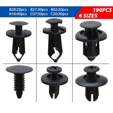190 x Car Fastener Clip