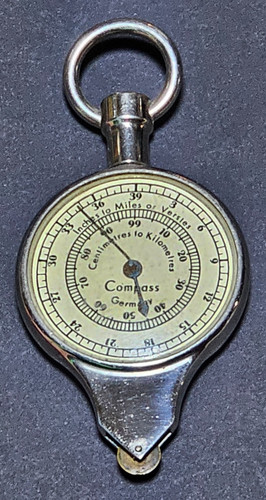 Vintage german map - german, measurer