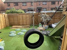 Vertical Tyre Swing for kids  Rope & Tyre,  Climbing frames Play Den Tree house