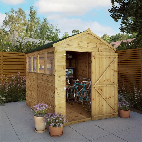 8x6 wooden garden shed - wooden, shiplap