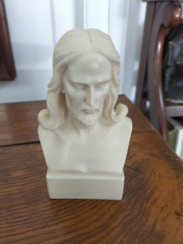 Small vintage alabaster bust - alabaster,