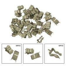Long lasting 50PCS Straight Fuse Holder Clip Copper Clip Fuse Head 10x38mm
